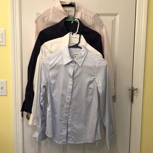 Non-iron fitted button down shirt